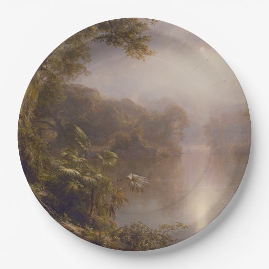光の川（熱帯の朝） ペーパープレート (正面)