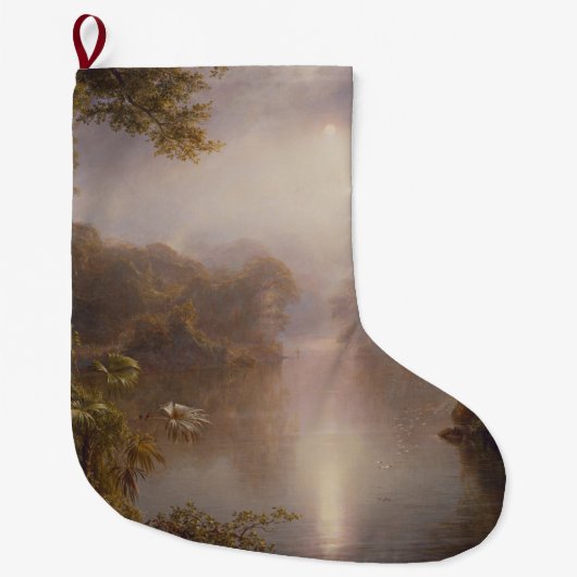 光の川（熱帯の朝） ラージクリスマスストッキング (正面)