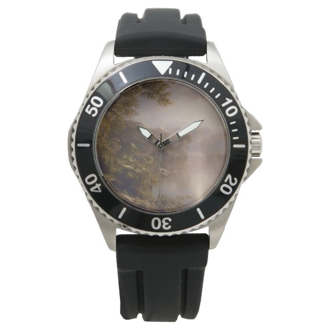 光の川（熱帯の朝） 腕時計 (正面)