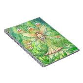 光の庭の花の妖精ノート ノートブック (右側)
