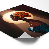 光の恵み:美しいと強さのポートレート ポスター (角)