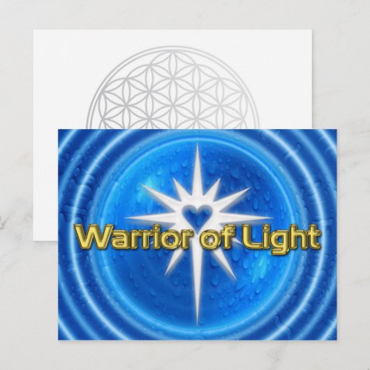 光の戦士 - 青い水 ポストカード (正面/裏面)