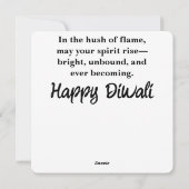 光の提供ディワリ シーズンカード (裏面)