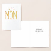 光の母の日を持つ母 箔カード (ディスプレー)