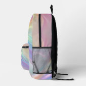 光の波 プリントバックパック (右)