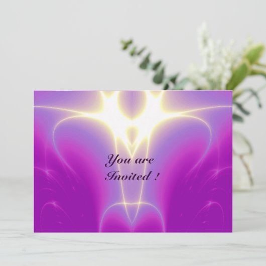 光の波、青、紫、白 招待状 (スタンド正面)