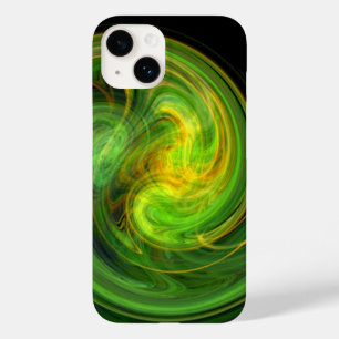 光の渦,鮮やか緑 Case-Mate iPhone 14ケース
