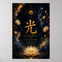 光の漢字ポスター