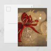 光の玉でのメリークリスマス シーズンポストカード (正面/裏面)