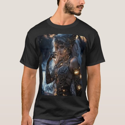 光の神秘の女王Tシャツ Tシャツ (正面)