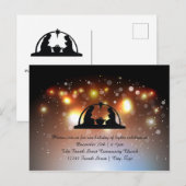 光の祭典のキリストの生誕 - クリスマスのポストカード シーズンポストカード (正面/裏面)