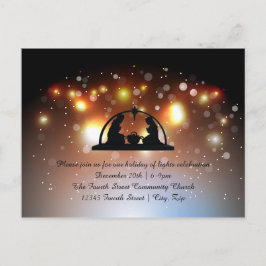 光の祭典・キリストの生誕 - クリスマスのポストカード シーズンポストカード