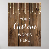 光の素朴列が自分の力を生み出すカスタム ポスター (正面)