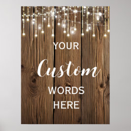 光の素朴列が自分の力を生み出すカスタム ポスター