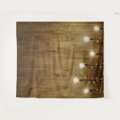 光の素朴列エレガントな結婚背景 タペストリー (正面(横))