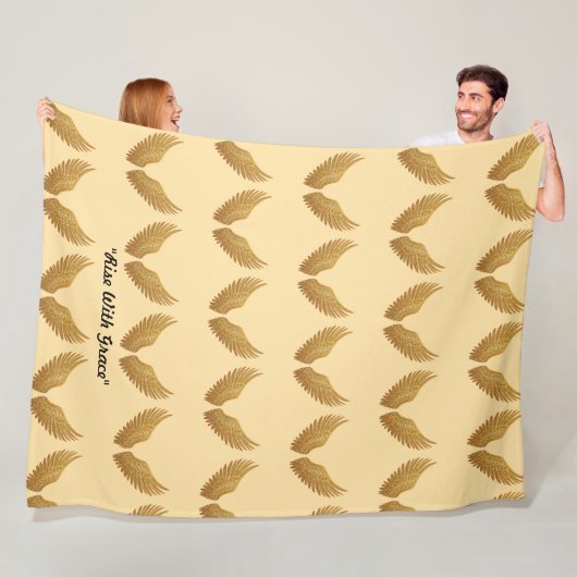 「光の翼」 フリースブランケット (インサイチュ)