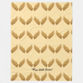 「光の翼」 フリースブランケット (正面)