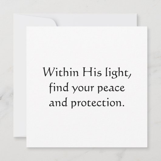 光の聖域 カード (裏面)