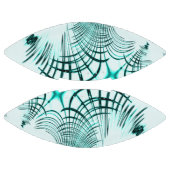 光の背景に交差した水色の曲線トレース アメリカンフットボール (パネル)