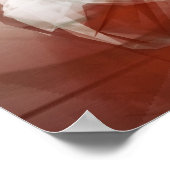 光の背景に対する円形 ポスター (角)