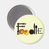 光の背景のグルメ マグネット (正面/裏面)