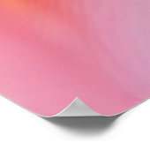 光の虹の流れ:抽象芸術パステル波 ポスター (角)