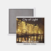 光の街（アムステルダム） カスタマイズ -  マグネット (正面/裏面)