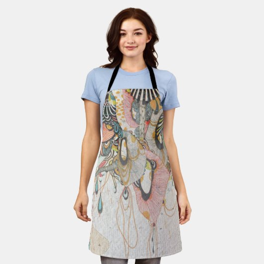 光の言語を学ぶ エプロン (着用した状態)