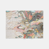 光の言語を学ぶ フリースブランケット (正面(横))