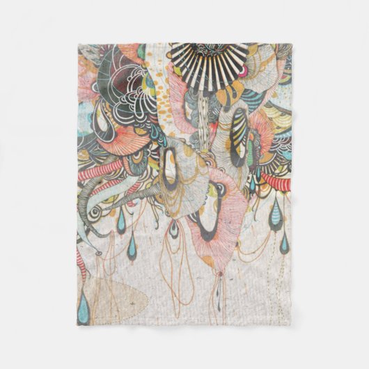 光の言語を学ぶ フリースブランケット (正面)