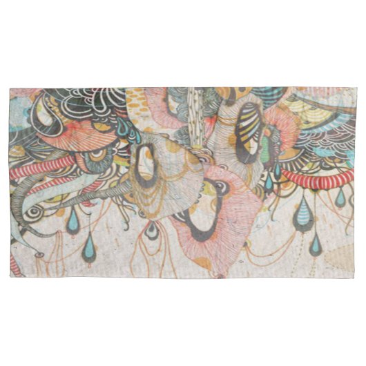 光の言語を学ぶ 枕カバー (正面左)