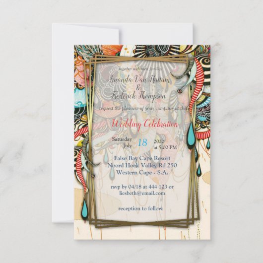 光の言語 – Doodling Art サンキューカード (正面)