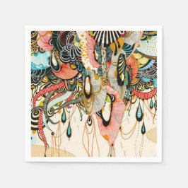 光の言語 – Doodling Art スタンダードカクテルナプキン