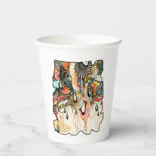 光の言語 – Doodling Art 紙コップ (裏面)