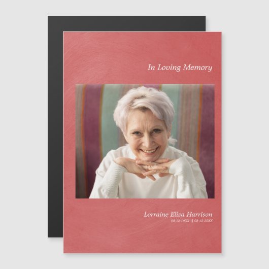 光の赤のメタリック効果をフェイク記憶する写真 (正面/裏面)