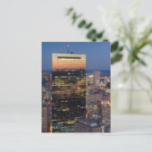 光の軌跡が道路に写るボストンの建物 ポストカード (スタンド正面)