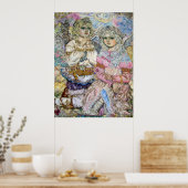 光の輝きの天使。 ポスター (キッチン)