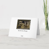 光の輝く気高い聖降誕祭きらめくを!カード カード (裏面)