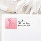 「光の輪」キャットコーラルピンク ラベル (インサイチュ)