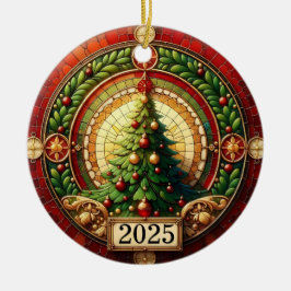 「光の輪 - クリスマスツリーの祝福 2025」 セラミックオーナメント