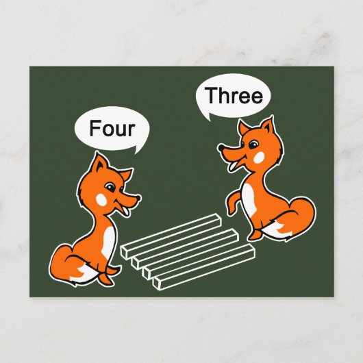 光の錯覚トリックグリーン ポストカード (正面)