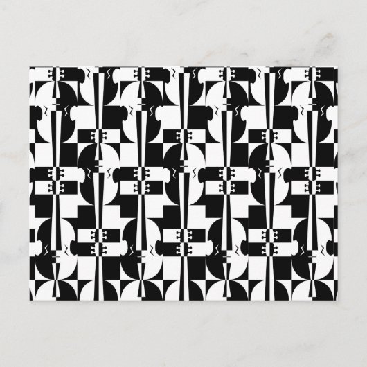 光の錯覚バイオリン ポストカード (正面)