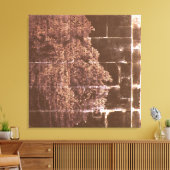 光の闇を描くデジタルライオン キャンバスプリント (インサイチュ (リビング))