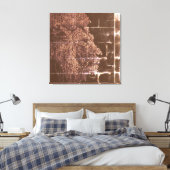 光の闇を描くデジタルライオン キャンバスプリント (インサイチュ (寝室))