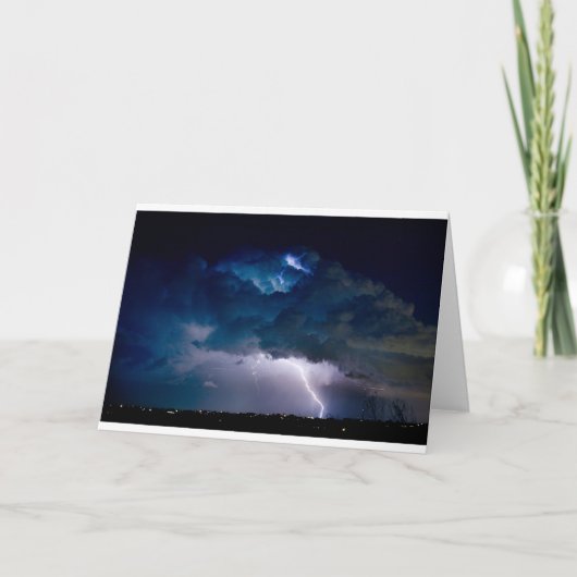 光の雲。稲妻打撃大きい石数 カード (正面)