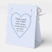 光の青い聖書の聖句を励まし、元気づける フェイバーボックス (裏面サイド)