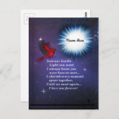 光の（鳥）ショウジョウコウカンチョウ ポストカード (正面/裏面)