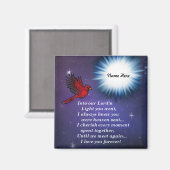 光の（鳥）ショウジョウコウカンチョウ マグネット (正面/裏面)