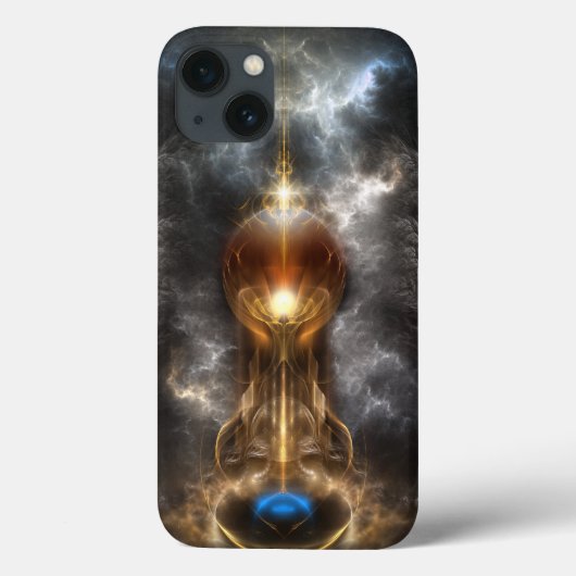 光のOrbフラクタルアートiPadかろうじてケース Case-Mate iPhoneケース (裏面)