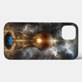 光のOrbフラクタルアートiPadかろうじてケース Case-Mate iPhoneケース (裏面 (横))